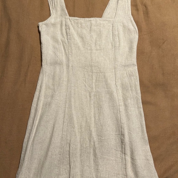 Old Navy Cream Linen Dress - Picture 1 of 3
